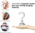 Magnetic Hooks for Refrigerator - 22LBS Super Magnets with Neodymium Rare Earth, Pack of 20