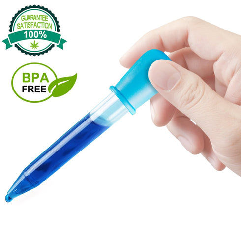 8 Pcs Liquid Droppers, SENHAI Silicone and Plastic Pipettes with Bulb Tip for Candy Oil Kitchen Kids Gummy Making