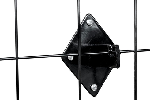 Dazzling Displays 12-Pack of Black Gridwall Panel Mount Brackets, Essential for Gridwall Panel or Slatgrid Mounting