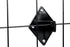 Dazzling Displays 12-Pack of Black Gridwall Panel Mount Brackets, Essential for Gridwall Panel or Slatgrid Mounting