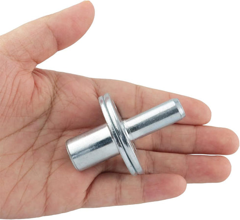 2 Sets Metal M12 Bed Post Connector, Screw-in T-Nut Bedpost Connector Furniture Hardware Fittings