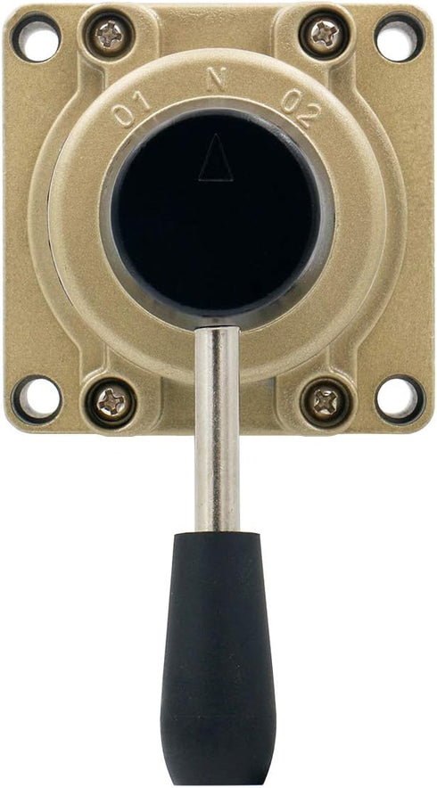 Baomain Pneumatic Rotary Lever Hand Control Valve HV-03, PT 3/8 3 Position 4 Way Air Flow Control