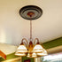 EIFHYT 12-1/4"OD 4" 1" 7") Matte Black PU Ceiling Medallions for Light Fixtures and Ceiling Fans, x ID x P (Fits