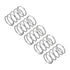 uxcell 5Pcs Compression Spring, 0.02" Wire Diameter, 0.24" OD, 0.39" Free Length, 304 Stainless Steel, Silver