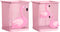 Trycooling 2 Pack Metal Cute Pen Pencil Holder, Office Home Desk Square Cup Caddy for Girls