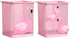 Trycooling 2 Pack Metal Cute Pen Pencil Holder, Office Home Desk Square Cup Caddy for Girls