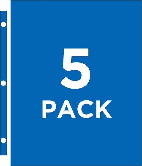 Avery Clear DVD Storage Sleeves, Two-Sided, Pack of 5, Holds 20 CD/DVDs Total (75263)
