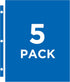 Avery Clear DVD Storage Sleeves, Two-Sided, Pack of 5, Holds 20 CD/DVDs Total (75263)