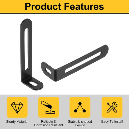20Pcs 2.87"x0.94"x0.59" (73x24x15mm, uxcell L-Shaped Brackets Corner Brace, Corner Bracket Shelf Bracket Right Angle
