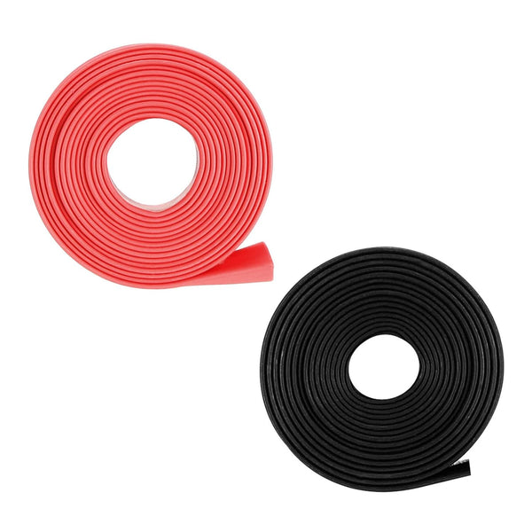 MECCANIXITY Heat Shrink Tubing Kit 2:1 Black Red 5/16" Dia 1/2" Flat 3.3ft Insulation for Electrical Cable Wire