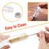 18 PCS 115ml Clear Plastic Test Tubes, 150 x 33mm with Screw Caps and 1 Cleaning Brush for Candy Storage
