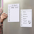 Tatuo 24 Pcs Magnetic Dry Erase Whiteboard Sheet, Flexible Stain Resistant Whiteboard Sheets for Fridge Kitchen
