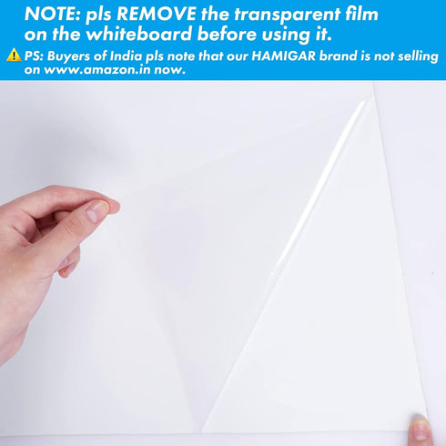 HAMIGAR Whiteboard Sticker for Wall - 17.7" x 78.7" Peel and Stick Whiteboard Wallpaper with 1 Marker