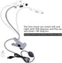 ZJchao Clip on Light, Makeup LED Lamp for Eyebrow, Lip, Beauty Salon, Desktop Reading Light with Clip