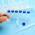 PATIKIL 100 Pack Autosampler Vial 2ml, HPLC/GC Lab Clear Vials with Screw Cap Writing Patch Red PTFE & White Silicone