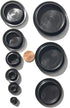 Caplugs BPF Series Button Plugs - Assorted 40 Pack, 10 Each of 1-1/4", 1-1/2", 1-3/4", 2", Black