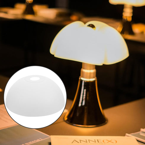 2pcs IMIKEYA Plastic Lampshade Floor Lamp Shades Replacement Plastic Bowl White Lamp Shades Mushroom Lampshade