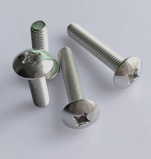 50pcs 8-32 x 3/4 Inch Drawer Knobs Pull Handle Screws, 18-8 Stainless Steel Truss Head Phillips Machine Screws