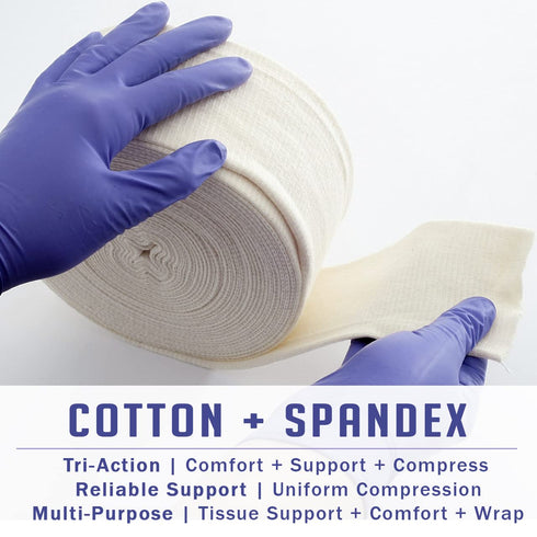 3" 11 EVERLIT Elasticated Tubular Support Bandage | Stockinette Tubing for Small Arms, Knees, Large wrists Medium