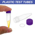 PATIKIL 1.5ml Plastic Cryogenic Vial, 25Pcs Screw Top Frozen Test Tube, Lab Science, Purple Cap