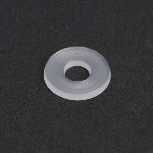 uxcell Nylon Flat Washers M3, 8mm OD, 3mm ID, 1mm Thickness, Sealing Gasket for Faucet Pipe Water Hose, Clear, Pack of