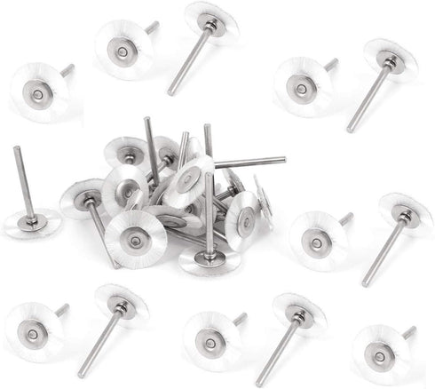 XMHF 20pcs Rotary Brushes, 25mm 1" Dia Nylon Wheel Buffing Polishing Tool