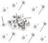 XMHF 20pcs Rotary Brushes, 25mm 1" Dia Nylon Wheel Buffing Polishing Tool