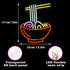 Dimmable 16.1X12.6 Ramen Neon Sign Ramen Noodle Led Neon Lights for Wall Decor Vibrant Neon Signs Powered by USB
