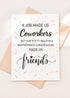 TEEMI -Funny Birthday Card for Coworker Colleague, Humor Going Away Card for Work Friend