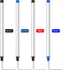 DunBong 5 Pack Spiral Refill, Replaceable Gel Ink Rollerball Refills, 0.5mm Medium Point, Blue