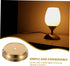 Round Table Lamp Base Iron Base for Desk Lamps Elegant Copper Finish Stable Design for Home Decor Easy Maintenance Chic