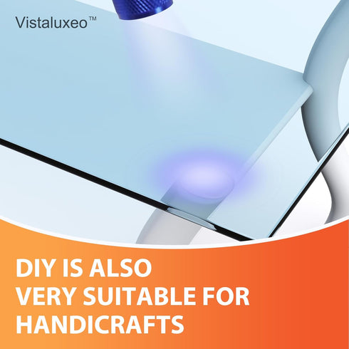 UV Glue Kit with UV Light, Liquid Plastic Welder, Glass Repair Fluid - Cures Quickly, Plastic, Glass, Metal Adhesive