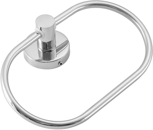 Towel Ring for Bathroom, Chrome Towel Bar Hangers Wall Mount, Stainless Steel Hand Towel Holder, Modern Round Towel