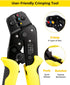 4 (24-14AWG) YUZES Automatic Wire Stripper and Crimping Tool Kit for Heat Shrink, Insulated Terminals, Open Barrel