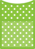 Lime Polka Dots Magnetic Storage Pocket (20771) - Teacher Created Resources