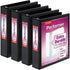 Cardinal Performer 3-Ring Binders, 1.5", Non-Locking Slant-D Rings, 375-Sheet Capacity, ClearVue Presentation, Black,