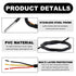 BOJACK DS18B20 1M Package (Pack 2 Temperature Sensor Temperature Probe Stainless Steel Waterproof