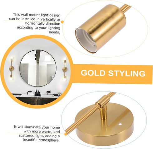 Modern Iron Wall Sconce for Bathroom Lighting