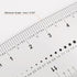 Film Flexible Ruler 12 Inch, Transparent PET Plastic Covered Folding Straight Ruler with 1mm Scale
