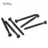 uxcell 10pcs Hex Lag Screws 1/4" x 2-1/2" Carbon Steel Phillips Head Self-Tapping Bolts