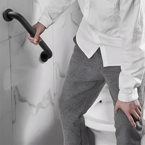 12'' Grab Handle Railing Wall Railing for Elderly Handrail Grab Rail Stainless Steel Pipe Hand Rail Safety Handle Bar
