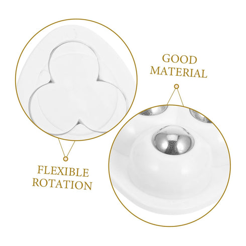 8pcs Stainless Steel Adhesive Caster Wheels Rotating Furniture Rollers for Storage Boxes and Home Hardware Self