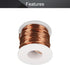 Fielect 1.2mm Inner Dia Enameled Copper Magnet Wire Winding Coil (49.2Ft Length) QA-155 2UEW