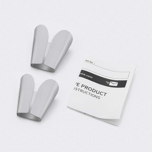2 Pack, AH7201-2-P2 KES Kitchen Towel Hooks Self Adhesive Dish Towel Holder Hand Towel Hook Hanger Rustproof Stainless
