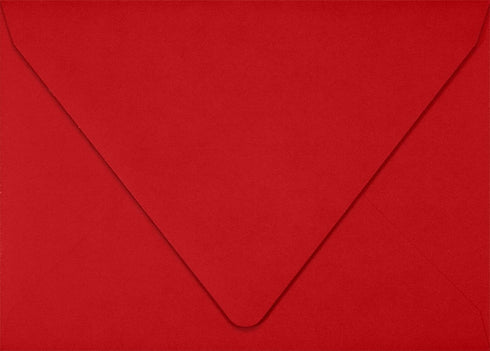 LUXPaper 4Bar A1 Contour Flap Invitation Envelopes, 3 5/8" x 5 1/8", Holiday Red, 60lb. Text, 50 Qty