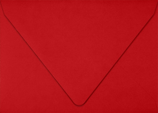 LUXPaper 4Bar A1 Contour Flap Invitation Envelopes, 3 5/8" x 5 1/8", Holiday Red, 60lb. Text, 50 Qty