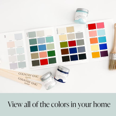 Country Chic Paint Color Card - 50 Swatches for Furniture Paint