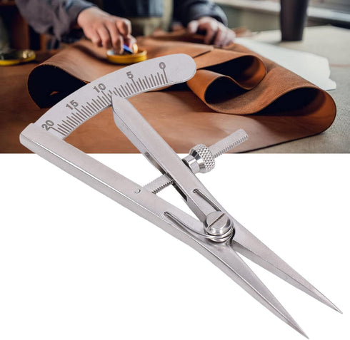 Marking Gauge Metal Compass Multipurpose High Accuracy Adjustable for Leather Trimming Projects