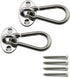 2-Pack M6 Ceiling & Wall Mount Hanging Hardware Fitting Set, 304 Stainless Steel Heavy Duty Pad Eye Hook