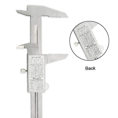 Vernier Caliper 0-6inch/0-150mm Manual Micrometer Caliper Stainless Steel Non-Digital High Precision Measuring Tool